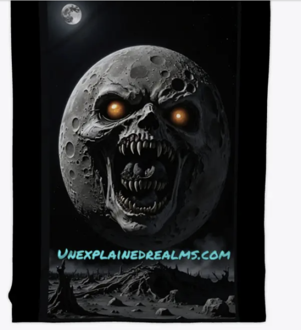 Screaming Moon Fleece Blanket